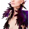 Kinky Diva Couvre-Épaules Plumes Violet